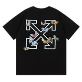 Off White Arrow Pattern Printed T-Shirt
